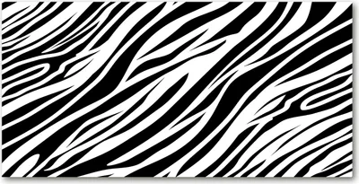 Produktbild von Tulup® Leinwandbild - 140x70 cm - Wandkunst - Drucke auf Leinwand - Leinwanddruck  - Kunst: modern & klassisch - Schwarzweiß - Zebra