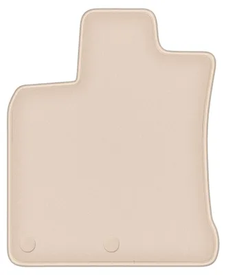 Produktbild von Fahrermatte Velours für Nissan Qashqai I J10 2006-2013 (Crossover) – 1-tlg, Beige, passgenau – Wielganizator FORTUNA