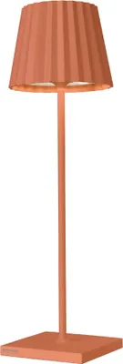 Produktbild von sompex Troll 2.0 LED Gartentischleuchte | Akkubetrieben | Aluminium | Dimmbar | Spritzwasserschutz | Inkl. Ladestation, Farbe:orange