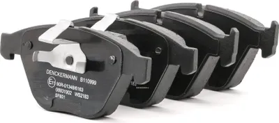 Produktbild von DENCKERMANN B110999 Bremsbeläge Satz Vorne Bremsklötze für BMW 3 Limousine (E90) 5 Limousine (E60) 5 Touring (E61) 3 Coupe (E92) 3 Cabrio (E93)