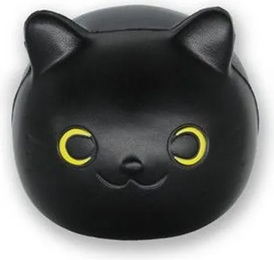 Produktbild von Stressball mit schwarzer Katze