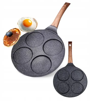 Produktbild von Orion Pfanne für Eier Pancakes Antihaft 4 Mulden Induktion 26cm