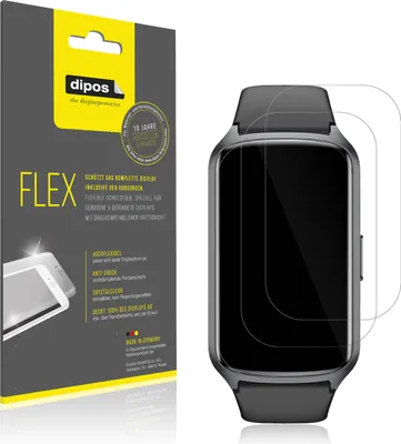 Produktbild von 2x Schutzfolie für Sanorum Smartwatch 1.47 Zoll Folie, 100% Displayabdeckung, dipos Flex