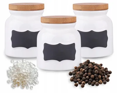 Produktbild von Altom Design Porzellan Vorratsgläser 200ml Gewürze 3er Set
