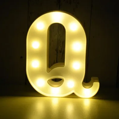Produktbild von LED Leuchtbuchstabe 3D, 22 cm Buchstabe Q