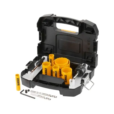 Imagen del producto de Juego de sierras de agujero DeWalt DT90352-QZ, 11 piezas.