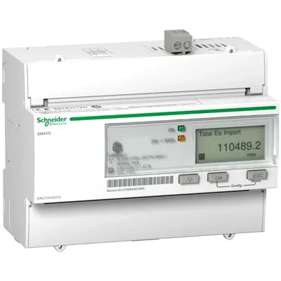 Produktbild von Schneider Electric iEM3375, IP20, 50/60 Hz, 126 mm, 69,3 mm, 103,2 mm, 130 mm