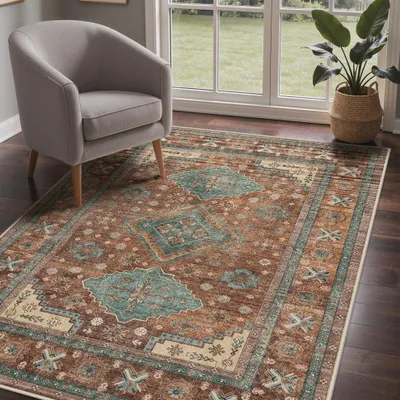 Productafbeelding van Elzusha - Vintage Boho Tapijt voor Woonkamer 120x170cm