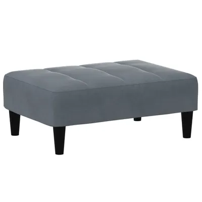 Produktbild von Fußhocker Dunkelgrau 77x55x31 cm Samt
