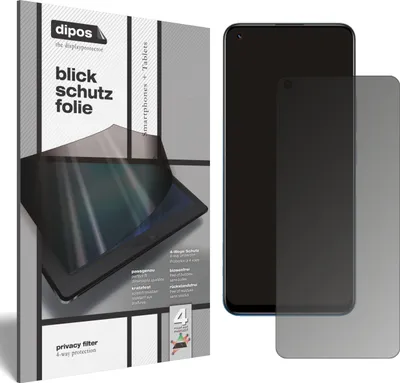 Produktbild von Blickschutzfolie für Oppo Realme 8 Pro matt Schutzfolie Folie Display Schutz dipos