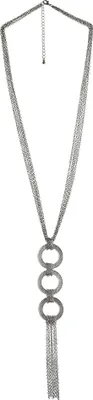 Produktbild von Steuer Modeschmuck Anhänger mit Kette Metall 78cm silber 445050127