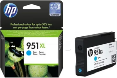Produktbild von HP 951XL, Original, Cyan, HP Officejet Pro 8600 e-All-in-One, 1 Stück(e), Tintenstrahldrucker, 10 - 90%