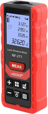 Immagine prodotto di Misuratore di distanza laser / Metro a nastro laser - NF-271-80M - Portata 80 m - Classe laser 1 (<1 mW) - Elevata precisione - Senza batteria