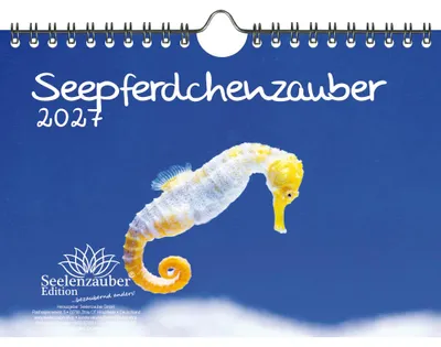 Produktbild von Seepferdchenzauber DIN A5 Kalender für 2027 Unterwasser - Seelenzauber