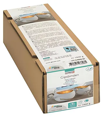 Produktbild von GLOREX Gipsbinden Grosspackung 1kg Modelliergewebe 5 Rollen 5mx10cm, 5 Stück(e), 50 mm, 100 mm, 1 kg, 110 mm, 225 mm