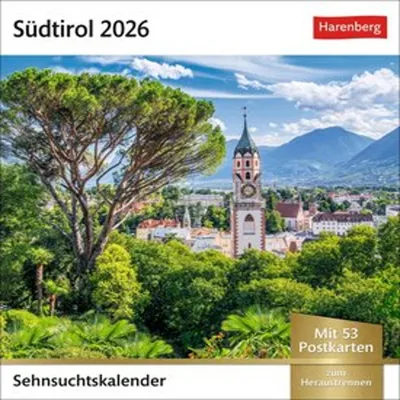 Produktbild von Südtirol Sehnsuchtskalender 2026 - Wochenkalender mit 53 Pos