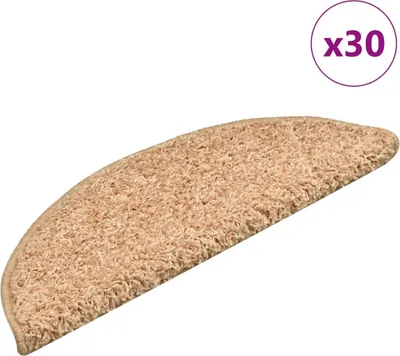 Productafbeelding van Trapmatten 30 stuks 56x17x3 cm Goud Halfrond