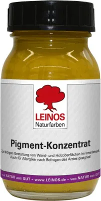 Produktbild von LEINOS Pigment Ocker-Gelb 0,1 l für Naturfarben innen, auf Wasserbasis