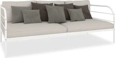Produktbild von vidaXL Tagesbett-Rahmen Weiß Metall 90×200 cm