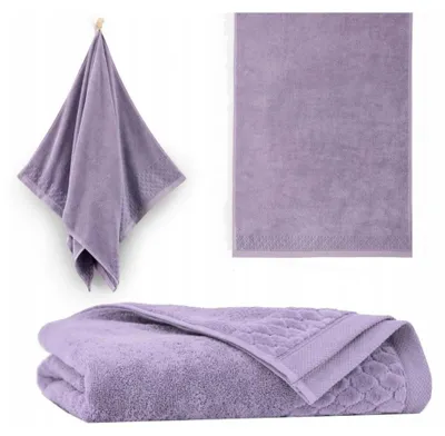 Produktbild von Handtuch - 100% Baumwolle - 500 g/m2 - 50x100 cm - Extra Saugfähig - Violett - hohe Grammatur - CARLO