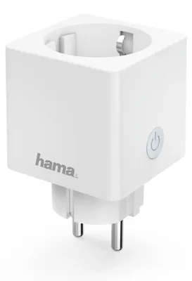 Produktbild von Hama WLAN-Steckdose Mini mit Stromverbrauchsmesser, Weiß