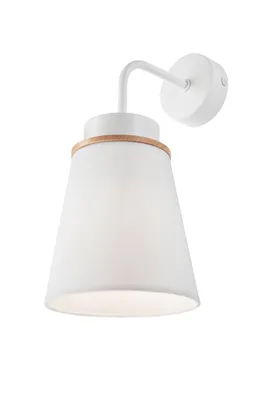 Image de Applique Augustino BLANC E27 L:21.5cm H:31cm dimmable