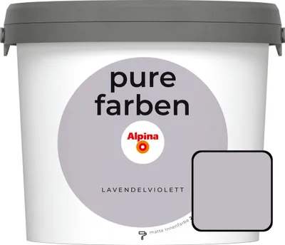 Produktbild von Alpina Pure Farben Wandfarbe lavendelviolett 2,5 L