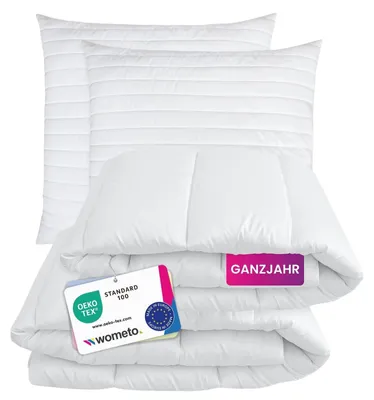 Produktbild von 4-teiliges Mikrofaser Bettwäsche-Set 155x220 cm