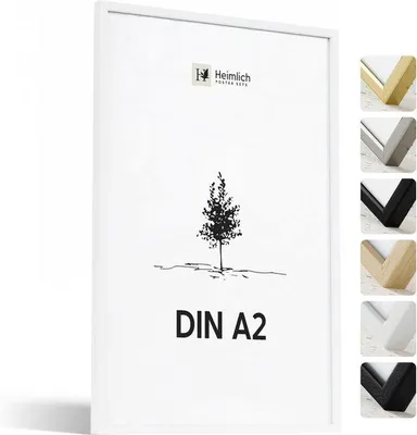 Obrázek produktu pro Bílý dubový rám, střední plakát 42 x 59 cm