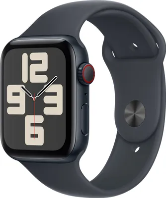 Produktbild von Apple Watch SE GPS + Cellular 44mm Midnight Aluminium Case mit Midnight Sport Band