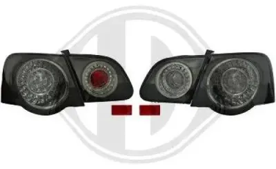 Image de Feux arrière LED noirs effet fumé pour VW Passat 3C Variant break, de 2005 à 2010