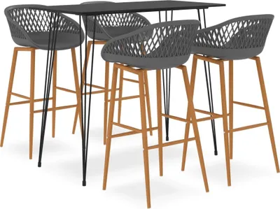Produktbild von Maison Exclusive - 5-tlg. Bar-Set Schwarz und Grau