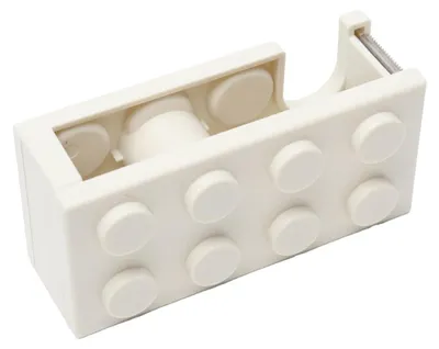 Imagen del producto de Soporte compacto blanco para cinta adhesiva, ideal para organizar y guardar, perfecto para la oficina y el hogar