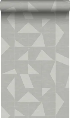 Zdjęcie produktu dla Origin Wallcoverings Tapeta motyw graficzny o tkanej strukturze jasnoszarym 53 cm x 10.05 m