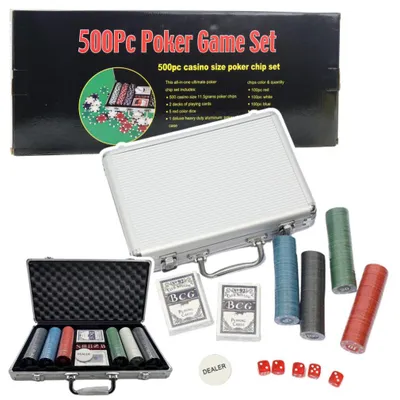 Produktbild von Lean Profi-Poker-Set Aluminiumkoffer 500 El.