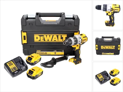 Immagine prodotto di DeWALT DCD996P2-QW - trapano avvitatore a percussione rotante - a batteria - 820 W - 3 velocità - chiave a mandrino 13 mm - 95 N-m