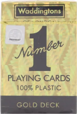 Obrázok produktu pre Winning Moves No1 Playing Cards Gold Deck, kartová hra, hra Skat, hracie karty, francúzska ruka, 029391
