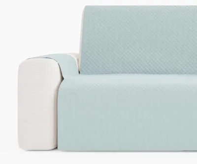 Sofabezug für 2-Sitzer, bis 150 cm, Baumwolle, Wasser