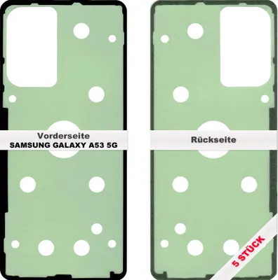 Produktbild von 5x Samsung Galaxy A53 5G A536 Akkudeckel Klebefolie Kleber Backcover Rahmen Batterie Glue