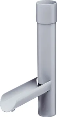 Produktbild von INEFA Regensammler für Fallrohr, PVC DN50 / 50mm Grau Wasserklappe für Regenfallrohr, Dachrinnenzubehör,  Germany