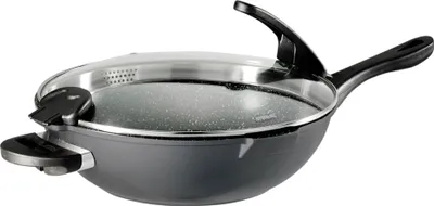 Produktbild von STONELINE® FUTURE Wokpfanne 32 cm | mit Deckel