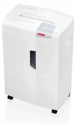 Imagen del producto de HSM 1039111, trituradora de documentos HSM shredstar X24 con corte de partículas P-4, dimensiones de corte 4 x 37 mm, capacidad de hasta 24 hojas, color blanco
