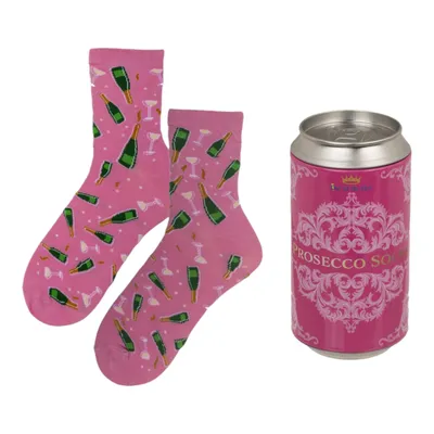 Produktbild von Prosecco Socken in Dose in Einheitsgröße für Erwachsene