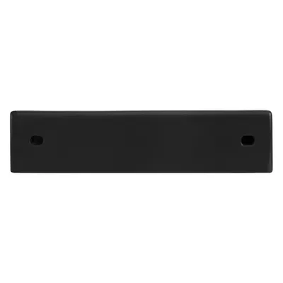Produktbild von LuxeBath Waschbecken Aufsatzwaschbecken Eckig, 46x26x11 cm, Schwarz, aus Keramik, Hahnloch rechts