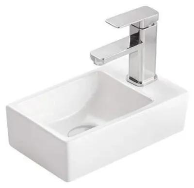 Kompakte Wandwaschtisch 310x190mm Keramik Weiß