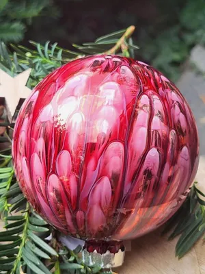Productafbeelding van Kerstbal Shadie, rood