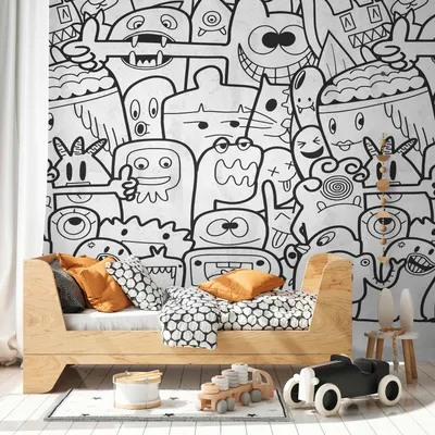 Obrázek produktu pro Profhome 398261-GU Fotovliestapete Kindervliestapete matt schwarz weiß 1,59 m x 2,8 m