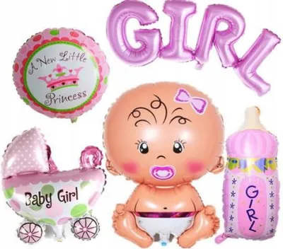 Immagine prodotto di Set di palloncini per baby shower per bambine, 1 set