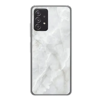 Produktbild von MuchoWow® Handyhülle Schutzhülle Hülle für Samsung galaxy a73 Marmor - Weiß - Muster - Stein - Marmoroptik Silikon Softcase Handy Hülle - Handyhülle