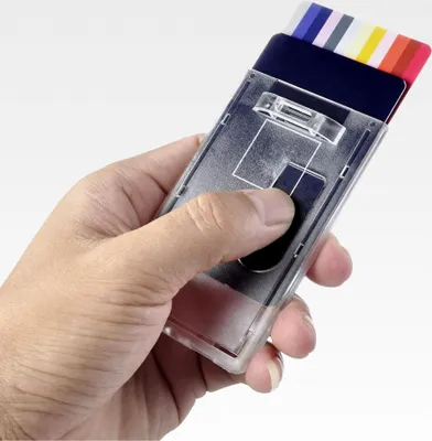 Produktbild von 5x Auswelter Kartenhülle Transparent vertikal für 2 Karten